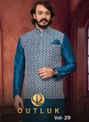 Outluk 29 Lucknowi Work Wholesale Kurta Pajama With Modi Jacket Collection